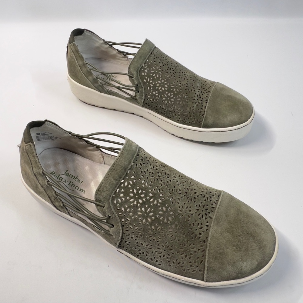 JAMBU Women’s 9M Slip on flat Sneaker Summer Shoe.